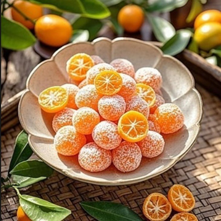 Preserved dried kumquat